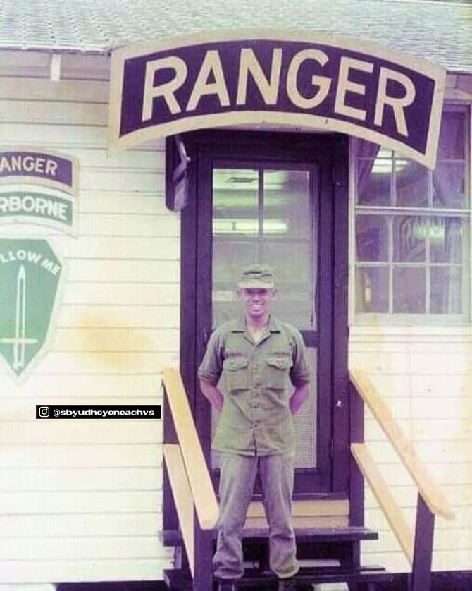 potret sby pangkat kapten pendidikan ranger di as