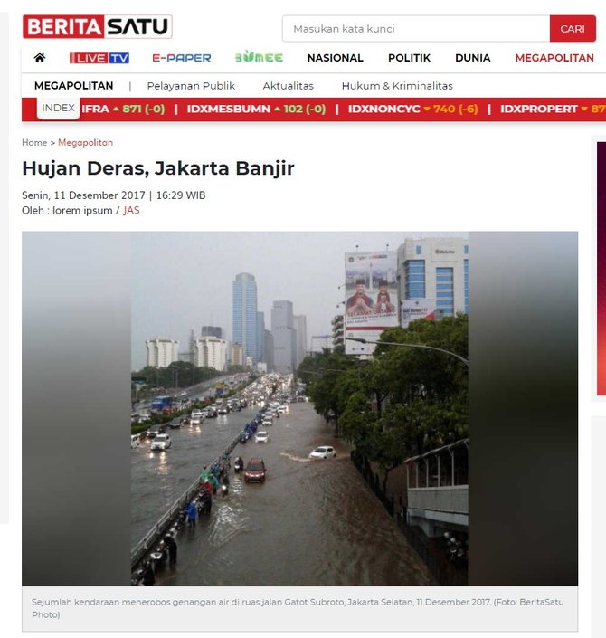 foto banjir di jakarta ini bukan terjadi 11 desember 2021