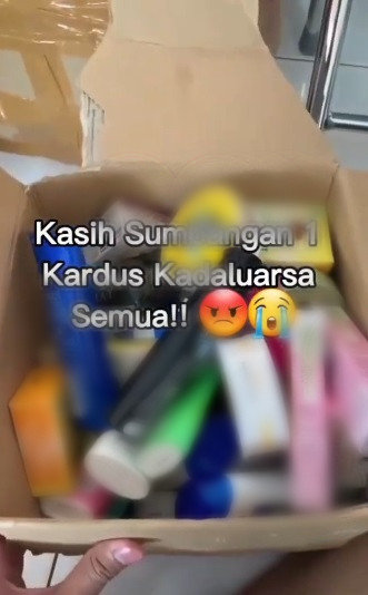 barang kadaluarsa disumbangkan buat korban bencana