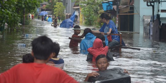 INFOGRAFIS: Besarnya Anggaran Penanganan Banjir Jakarta dari Tahun ke Tahun