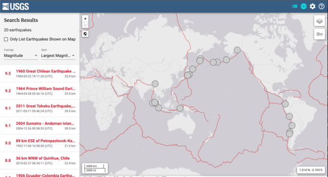 gempa terbesar dunia