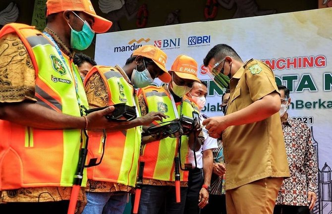 masih ada tukang parkir tak patuh e parking wali kota medan minta dishub lakukan ini