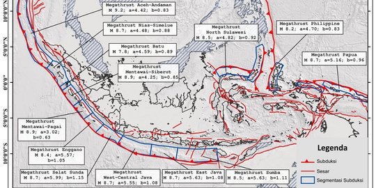 Mengenal Sesar Aktif Pemicu Gempa Besar yang Mengelilingi Indonesia