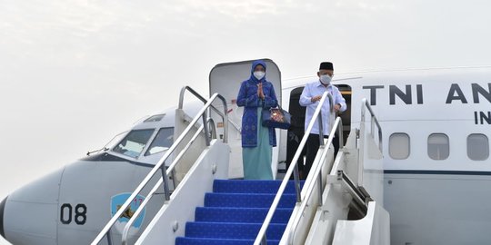 Ke Lumajang, Wapres Ma'ruf Amin Tinjau Posko Pengungsi Erupsi Gunung Semeru