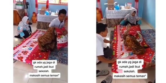 Kerja Sambil Menjaga Ibu yang Stroke, Guru Wanita ini Memboncengnya Pakai Motor