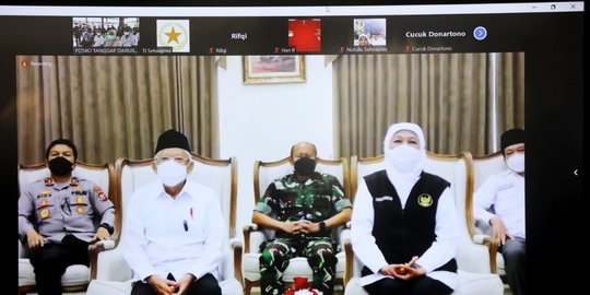 Batal Datang karena Gunung Semeru Erupsi Lagi, Wapres Sapa Warga Secara Virtual