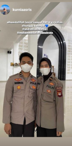 polisi pria amp polwan ini saling jatuh cinta mantap menuju pelaminan