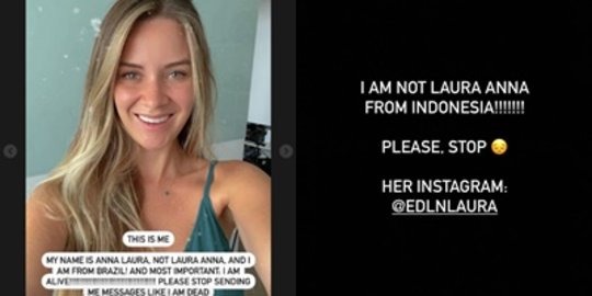 Dikira Milik Laura Anna, Akun Jurnalis Bule Diserbu Netizen Indonesia 'Please Setop'