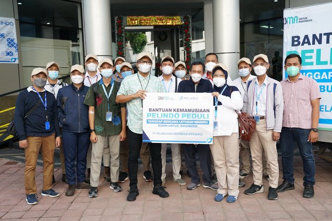 pelindo group kirim ratusan paket alat sekolah untuk pendidikan anak korban semeru