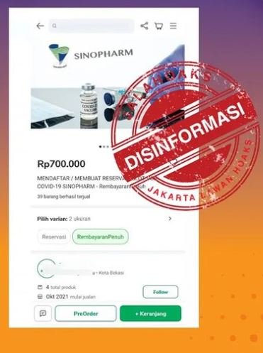 hoaks vaksin dijual di toko online