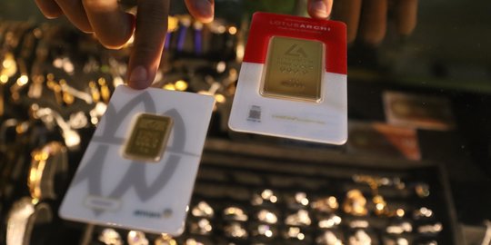 Harga Emas Hari ini Turun Rp1.000 Dijual di Rp934.000 per Gram