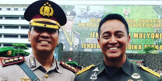 Sambil Dirangkul, Ini Potret Akrab Kombes Bhiwara Adik Panglima dengan Kasad Dudung