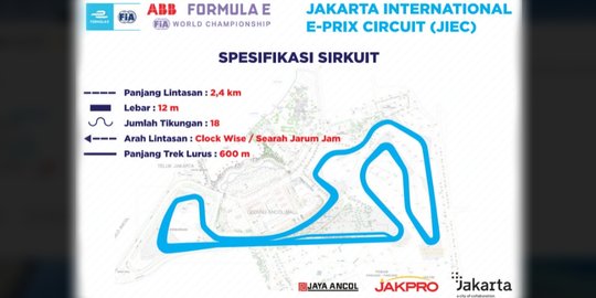 Sirkuit Formula E di Ancol Bernama Jakarta International E-Prix