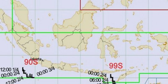 BMKG Imbau Wilayah Maluku, NTB & NTT Waspadai Dampak Bibit Siklon 3 Hari Mendatang