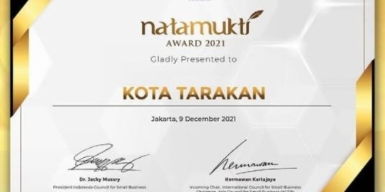 Lindungi Pengusaha Batik Disabilitas, Kota Tarakan Raih Natamukti Award 2021