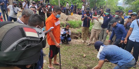 Rekonstruksi Kasus Pembunuhan Ibu dan Anak di Kupang, Tersangka Peragakan 22 Adegan