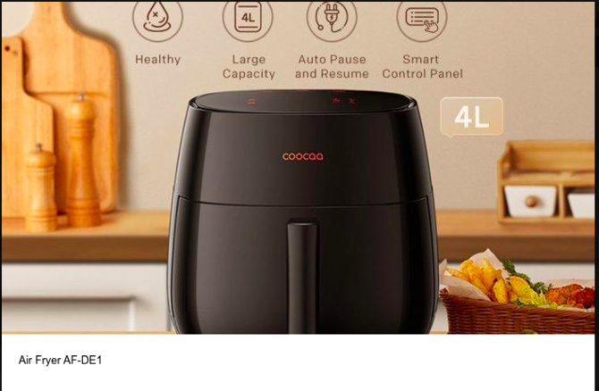 coocaa perkenalkan air fryer terbaru