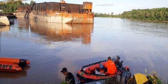 Tim SAR Hentikan Pencarian Dua ABK Tenggelam di Sungai Kahayan Palangka Raya