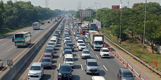 Korlantas Polri Catat Arus Kendaraan Meninggalkan Jakarta Capai 15 Persen