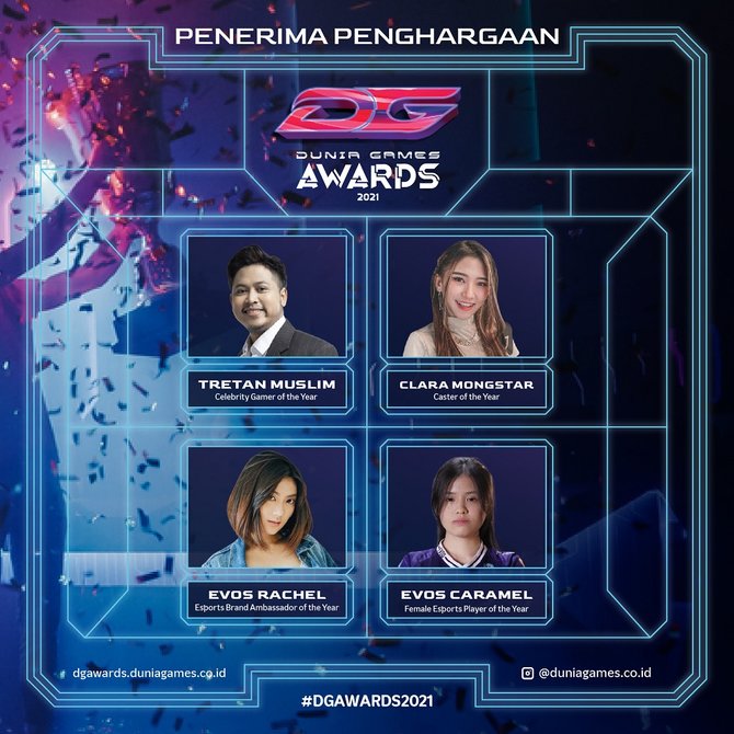 telkomsel umumkan para peraih dunia games awards 2021