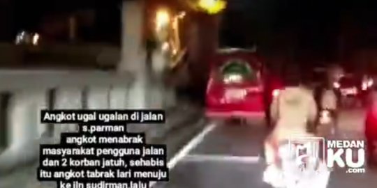 Sopir Angkot di Medan Nekat Lompat ke Sungai Usai Tabrak Pengendara, Begini Nasibnya