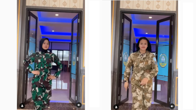 aksi para tni cantik jadi sorotan pose pose bak model