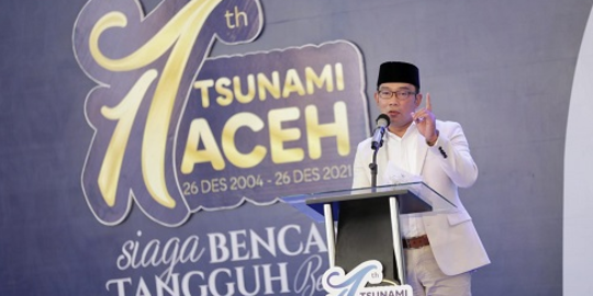 Teteskan Air Mata, Ridwan Kamil Ceritakan Filosofi Mendalam Museum Tsunami Aceh