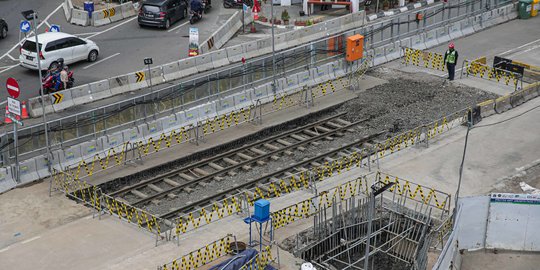 Penampakan Rel Trem Era Kolonial Belanda di Proyek MRT Glodok