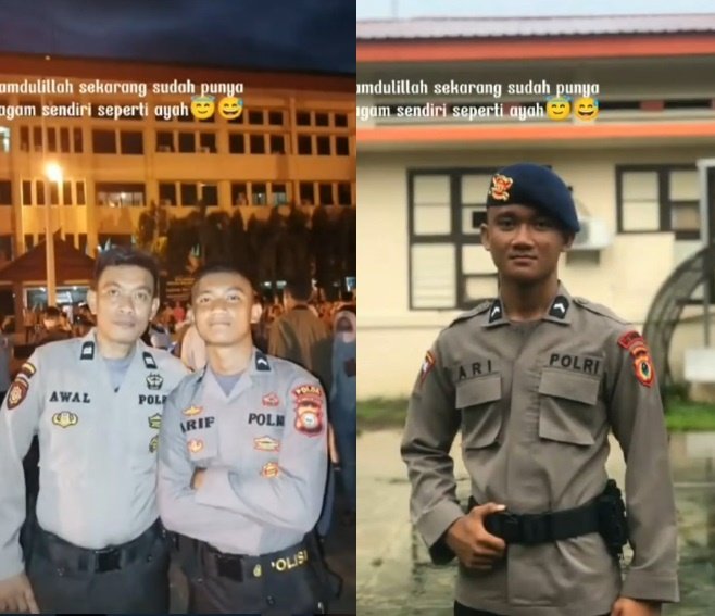 pria ini dulu mimpi bisa pakai seragam polisi kaya ayahnya