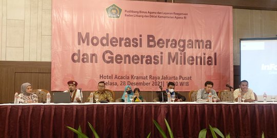 Cegah Radikalisme Kemenag Ajak Milenial Jadi Agen Moderasi Beragama