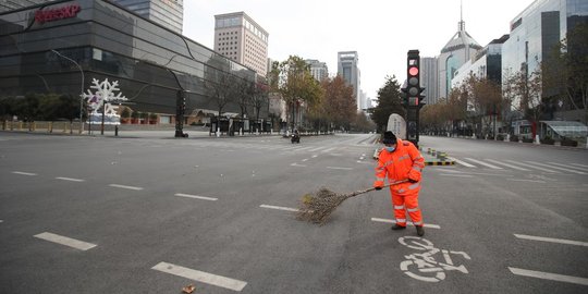 Sepinya Kota Xi'an China Akibat Penerapan Lockdown