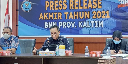 BNNP Kaltim Bongkar 7 Jaringan Narkoba pada 2021, 54 Tersangka Dipenjarakan