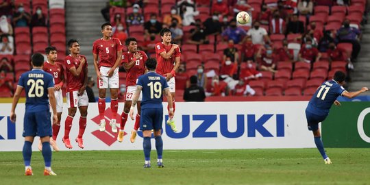Hasil Sementara Babak 1 Final Piala AFF 2020 Timnas Indonesia vs Thailand