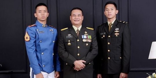 Potret Satu Keluarga Anggota TNI, Bapaknya Jenderal, 2 Anaknya Perwira & AAL