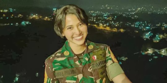 Potret Cantik Almira Bellinda jadi Taruna Pakai Seragam Loreng, Dulu Paskibraka
