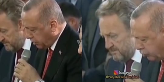 Mendengar Suara Merdu Presiden Turki Erdogan Baca Alquran, Ini Videonya