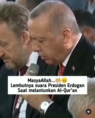 suara merdu presiden turki erdogan baca alquran