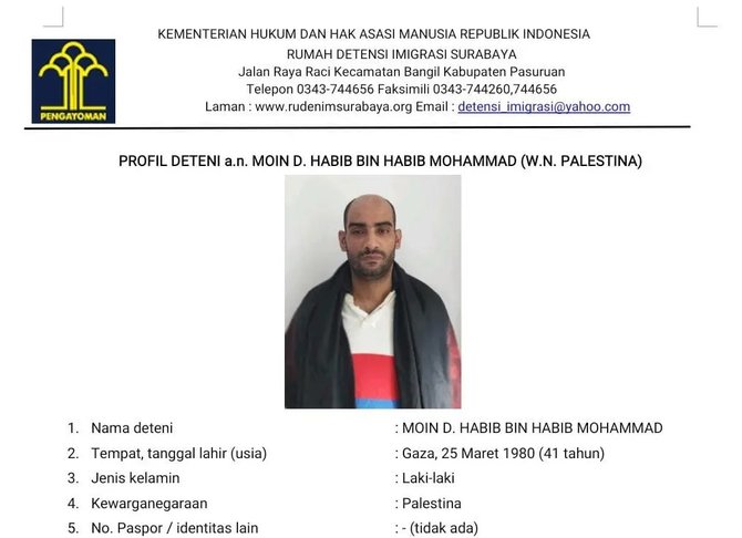 wn palestina bajak mobil saat kabur dari rudenim