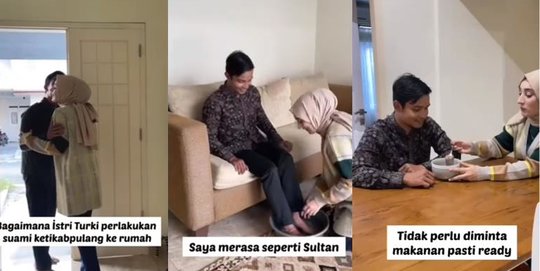 Bahagia Banget Memiliki Istri Orang Turki, Ini Perlakuannya kepada sang Suami