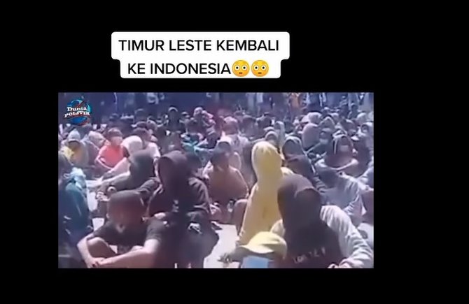 hoaks video timor leste kembali gabung ke indonesia