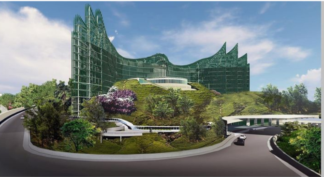 desain istana kepresiden ibu kota baru