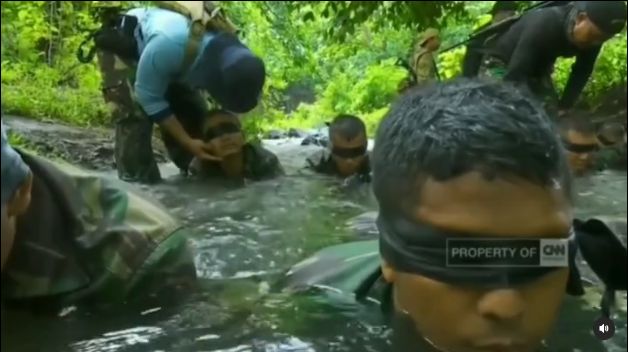 ujian keras masuk pasukan katak tni a