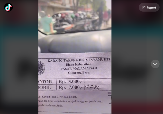 Viral Parkir Liar Meresahkan Di Cikarang, Mobil Beli Bubur Lima Menit ...