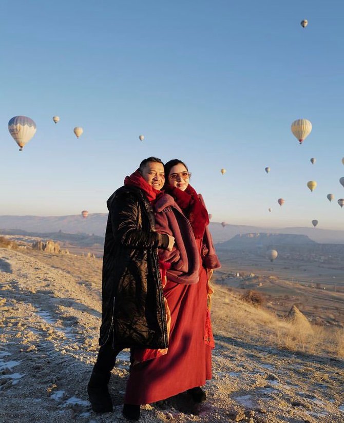 pasangan selebritis yang liburan ke cappadocia