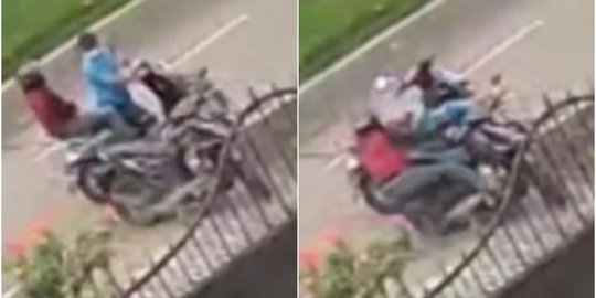 Ibu Petugas Kebersihan Jalan Motornya Dicuri Saat Bertugas, Aksi Pelaku Terekam CCTV