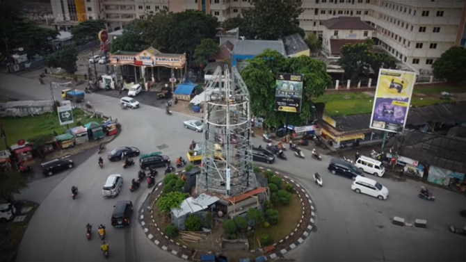 tugu pamulang di tangsel