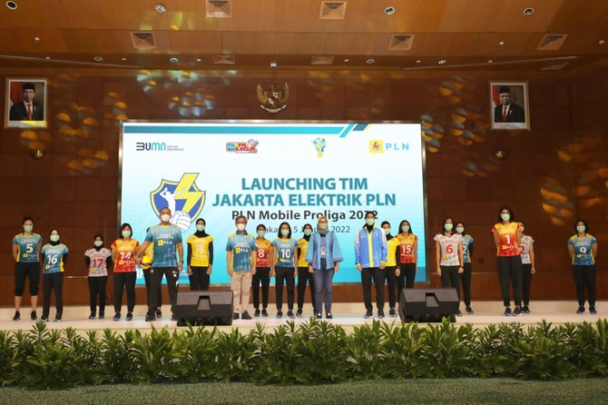 jakarta elektrik pln resmi kenalkan para pemain untuk pln mobile proliga 2022