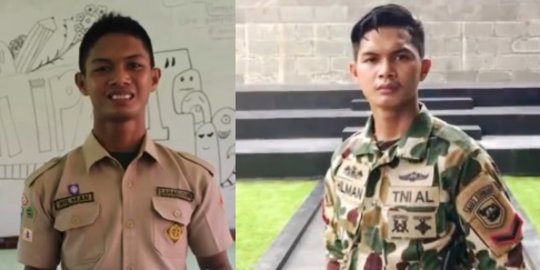 Pria Ini Dulu Pakai Baju Pramuka Mimpi jadi TNI,Kini Gagah & Tampan Berseragam Loreng