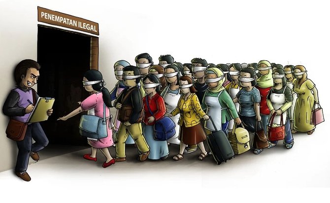 ilustrasi pekerja migran indonesia