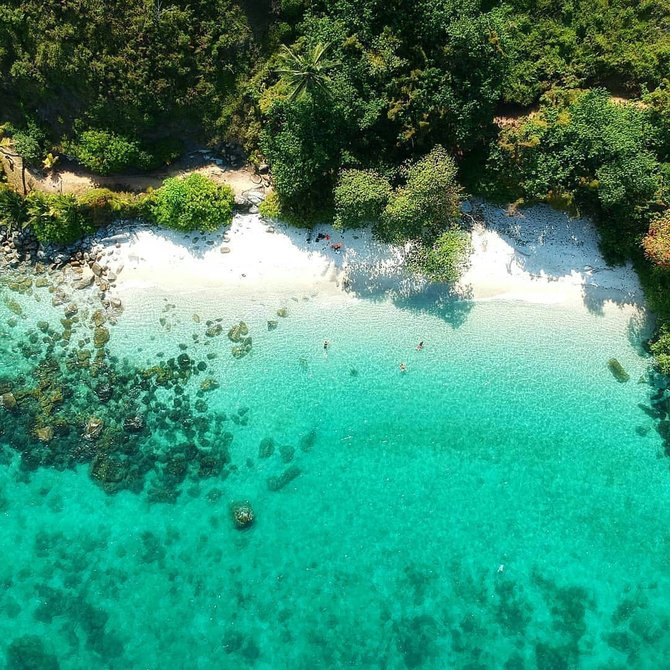 ada 039batu belah039 yang dipercaya mistis ini pesona pulau pandang di batubara